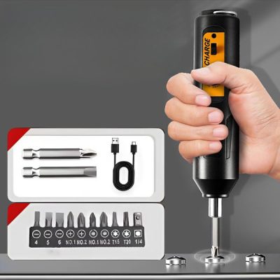 Mini elektrický skrutkovač - 12 bitov, 1 h USB nabíjanie | SCREWZI