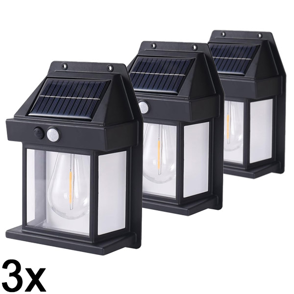 3x Solárne vonkajšie svetlo – nie je potrebná žiadna kabeláž | FLUXLAMP