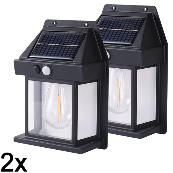 2x Solárne vonkajšie svetlo – nie je potrebná žiadna kabeláž | FLUXLAMP