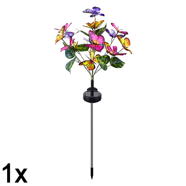 1x Solárne vonkajšie svetlá v tvare motýľov | FLUTIX